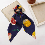 Fruit Cartoon Style Hair Ring Girl Square Scarf Headband