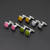 Youthful Copper Cufflinks Colorful Jewelry for Suit