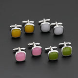 Youthful Copper Cufflinks Colorful Jewelry for Suit