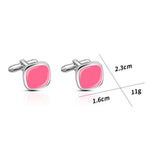 Youthful Copper Cufflinks Colorful Jewelry for Suit