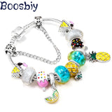 Pineapple & Ice Cream Beads Bracelet DIY Jewelry Gift