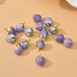 Strawberry Ceramic Pendant Beads for DIY Jewelry Making
