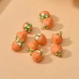 Strawberry Ceramic Pendant Beads for DIY Jewelry Making
