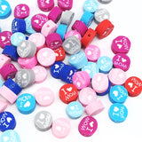 100Pcs 10mm Smiley Face Beads for Jewelry Making
