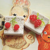 Fruit Stud Earrings 3D Bead Weaving DIY Jewelry Accessories