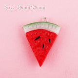 Watermelon Resin Charms For Jewelry DIY