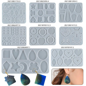 Heart-shaped Round Silicone Mold for Epoxy Resin