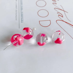 Fruit series glass beads cherry blossom butterfly DIY bracelet material
