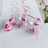 Fruit series glass beads cherry blossom butterfly DIY bracelet material