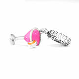 Fruity Cocktail Charms for Bracelets Enamel & CZ Charms 925 Silver Jewelry