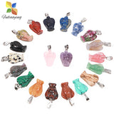 Natural Angel Stone Pendant Reiki Healing Crystal 10pcs