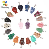 Natural Angel Stone Pendant Reiki Healing Crystal 10pcs