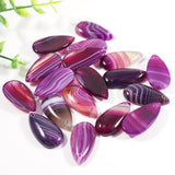 Purple Strip Agates Necklace Charms for DIY Jewelry Making
