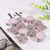 Pink Crystal Quartz Tree Of Life Necklace Pendant for Jewelry Making