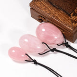 Rose Quartz Yoni Eggs Crystal Set for Massage