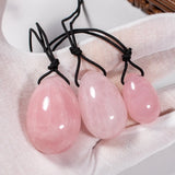 Rose Quartz Yoni Eggs Crystal Set for Massage