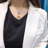 Fuguihua Freshwater Pearl Pendant 11-12mm Necklace