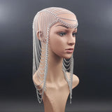 Aluminum Chain Multilayer Punk Rock Head Chain Hair Jewelry Women Party Wedding