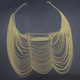 Aluminum Chain Multilayer Punk Rock Head Chain Hair Jewelry Women Party Wedding