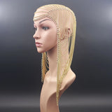 Aluminum Chain Multilayer Punk Rock Head Chain Hair Jewelry Women Party Wedding