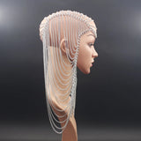 Aluminum Chain Multilayer Punk Rock Head Chain Hair Jewelry Women Party Wedding