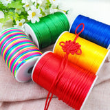 Assorted 2.5mm Nylon Chinese Knotting Macrame Satin Cord