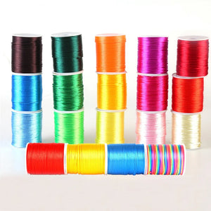 Assorted 2.5mm Nylon Chinese Knotting Macrame Satin Cord