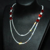 Crystal Zircon Diamonds Layered Necklaces for Women