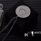 Clear Crystal Round Necklaces Hollow Sweater Necklace Women Statement Jewelry