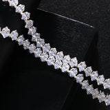 CZ High Heel Anklet Sandals Jewelry for Women