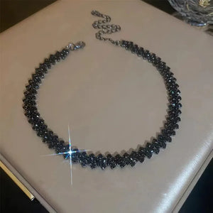 Zircon Inlaid Collar Necklace for Women - Birthday Party Jewelry