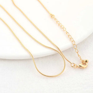 14K Brass Finished Necklace Chains Jewelry Supplies
