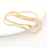 14K Brass Finished Necklace Chains Jewelry Supplies