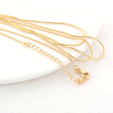 14K Brass Finished Necklace Chains Jewelry Supplies