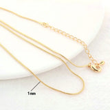 14K Brass Finished Necklace Chains Jewelry Supplies