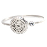 Love 25mm Magnet Crystal Stainless Aromatherapy Bangle
