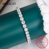 Moissanite Tennis Bracelet 925 Sterling Silver Plated