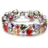 Zircon Water Drop Crystal Rose Bracelet For Women
