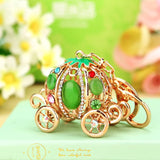 Crystal Pumpkin Keychain Women's Bags Decoration