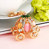 Crystal Pumpkin Keychain Women's Bags Decoration