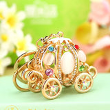 Crystal Pumpkin Keychain Women's Bags Decoration
