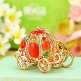 Crystal Pumpkin Keychain Women's Bags Decoration