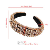 Crystal Padded Headband Women Hair Accessories Baroque Hair Bands