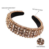 Crystal Padded Headband Women Hair Accessories Baroque Hair Bands