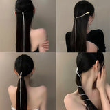 Rhinestone Snake Hair Band Tassel Crystal Headband Hairpin Women