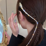 Rhinestone Snake Hair Band for Women Tassel Headband Hair Accessories