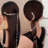 Rhinestone Snake Hair Band for Women Tassel Headband Hair Accessories