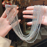 Rhinestone Hairpin Tassel Crystal Hair Chain Wedding Banquet Jewelry