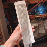 Rhinestone Hairpin Tassel Crystal Hair Chain Wedding Banquet Jewelry