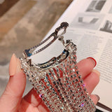 Rhinestone Hairpin Tassel Crystal Hair Chain Wedding Banquet Jewelry